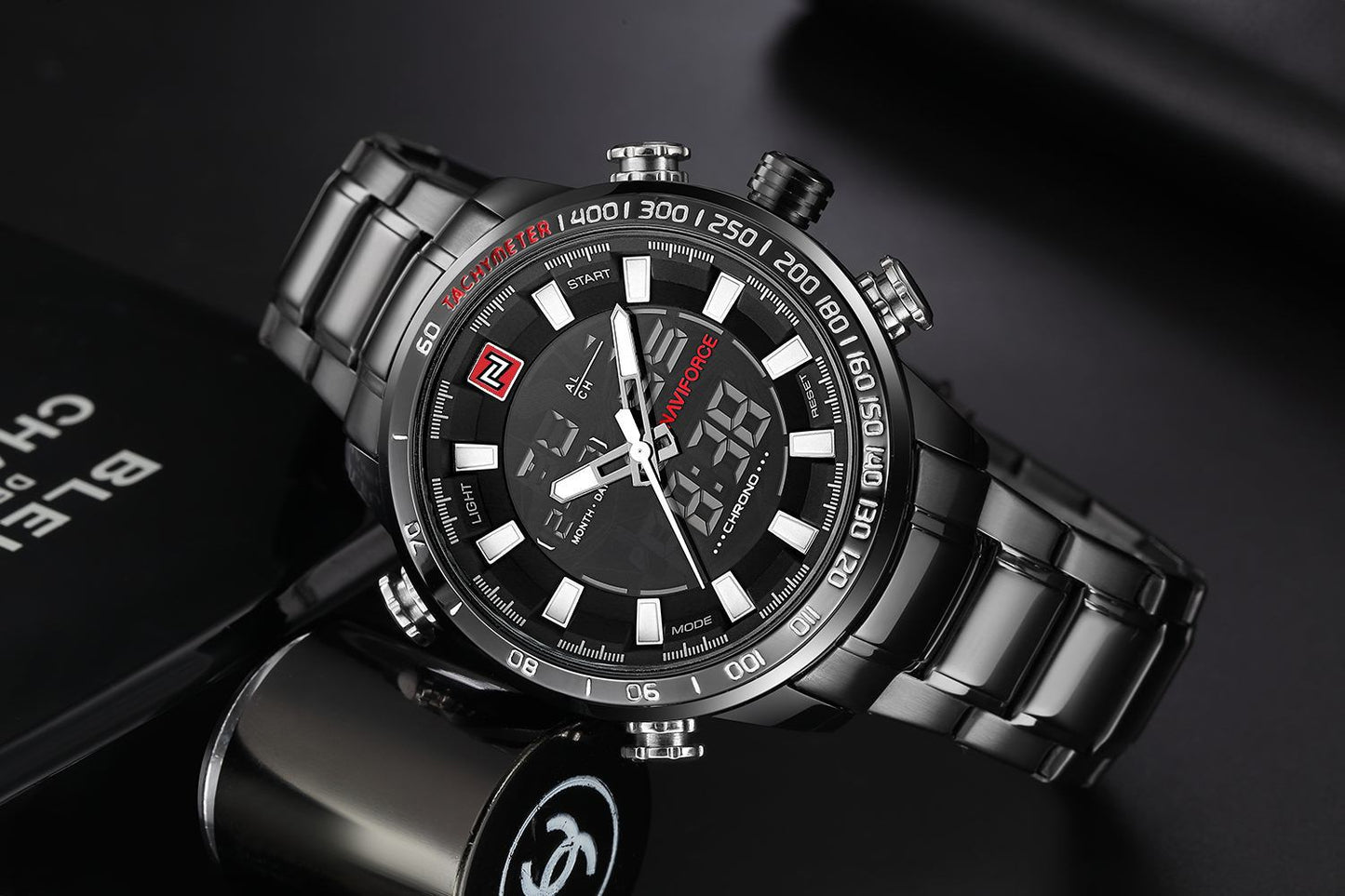 NAVIFORCE 9093 Quartz Men's Watch - Multifunctional Design