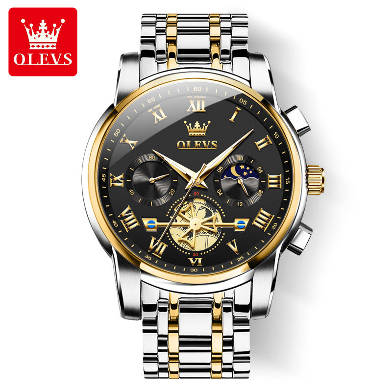 Oli's Brand Men's Quartz Watch with Luminous Waterproof Feature