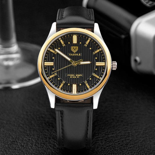 Men's Waterproof Quartz Watch with Custom Logo