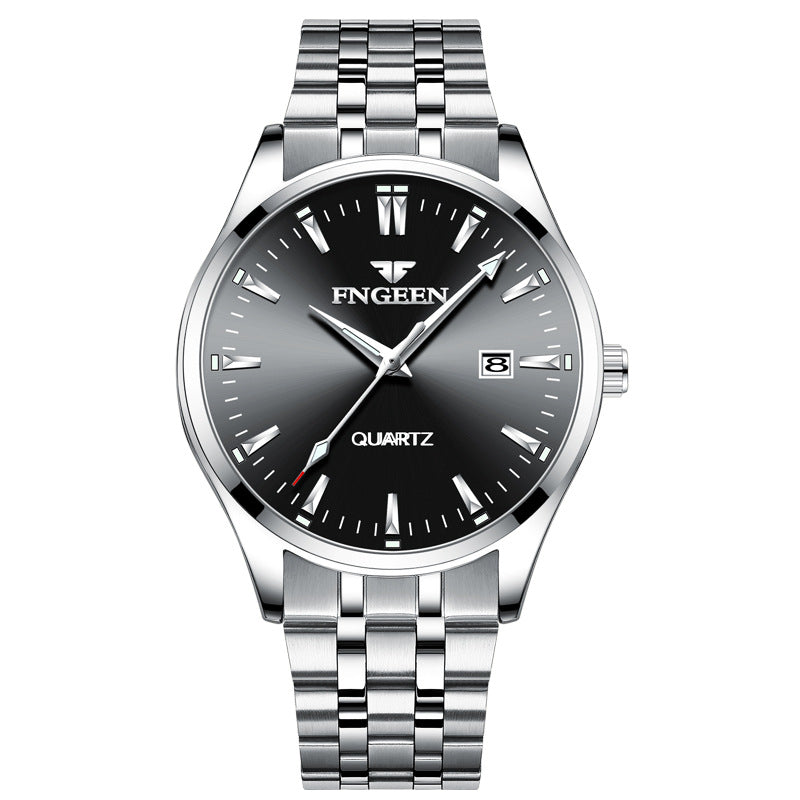 Men's Quartz Business Watch - Waterproof Slim Design