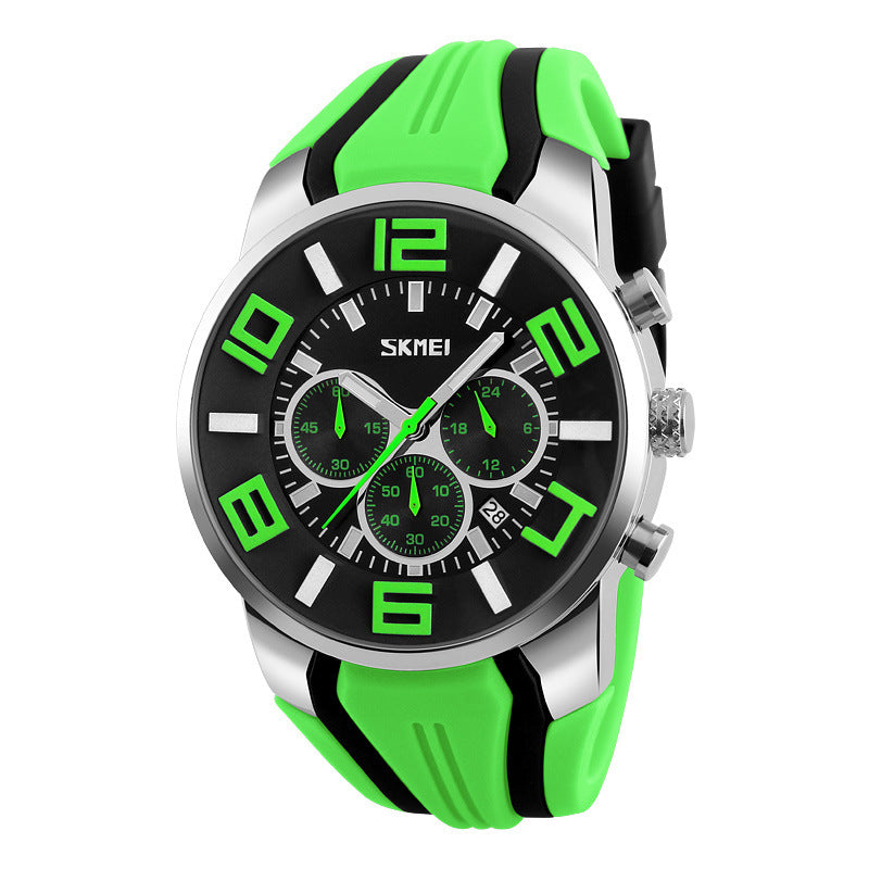 Men's Waterproof Quartz Watch with Calendar Feature