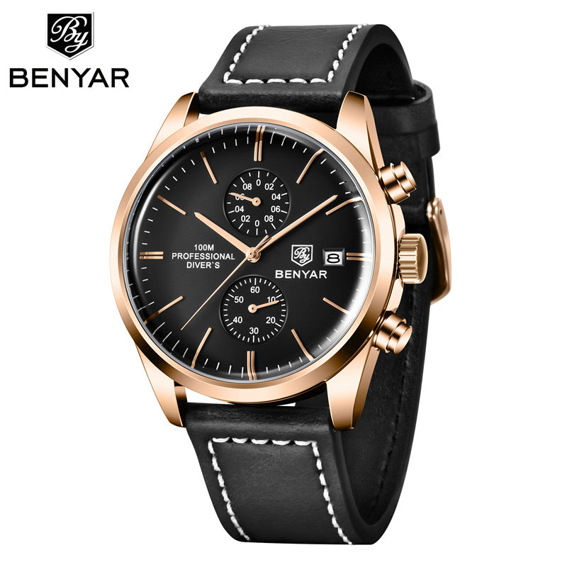 BENYAR 5187 Multifunctional Quartz Men's Watch