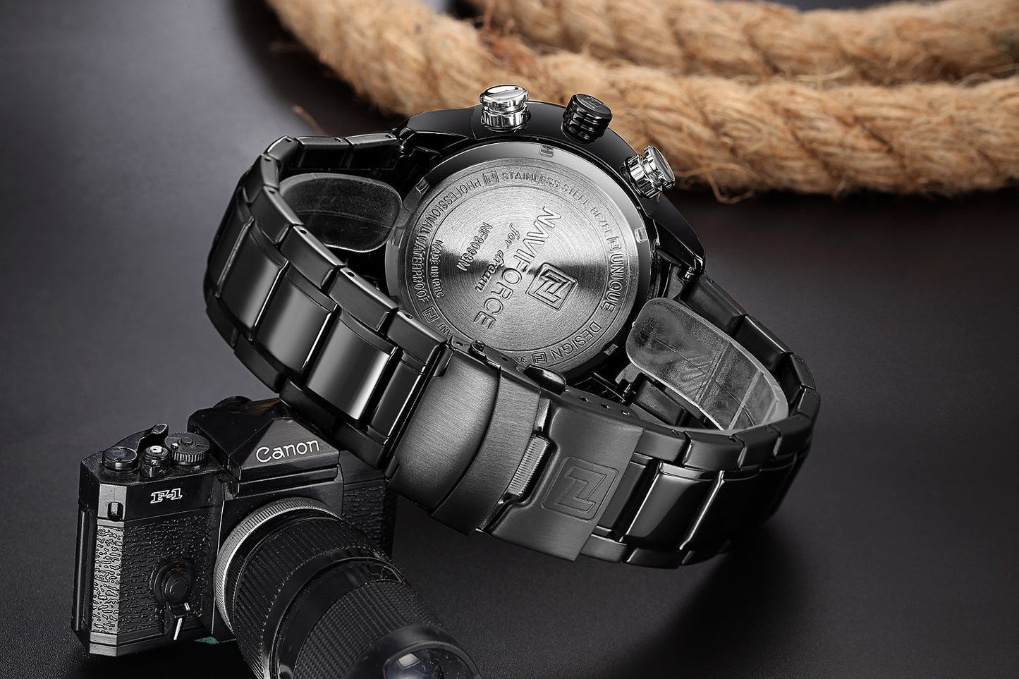 NAVIFORCE 9093 Quartz Men's Watch - Multifunctional Design