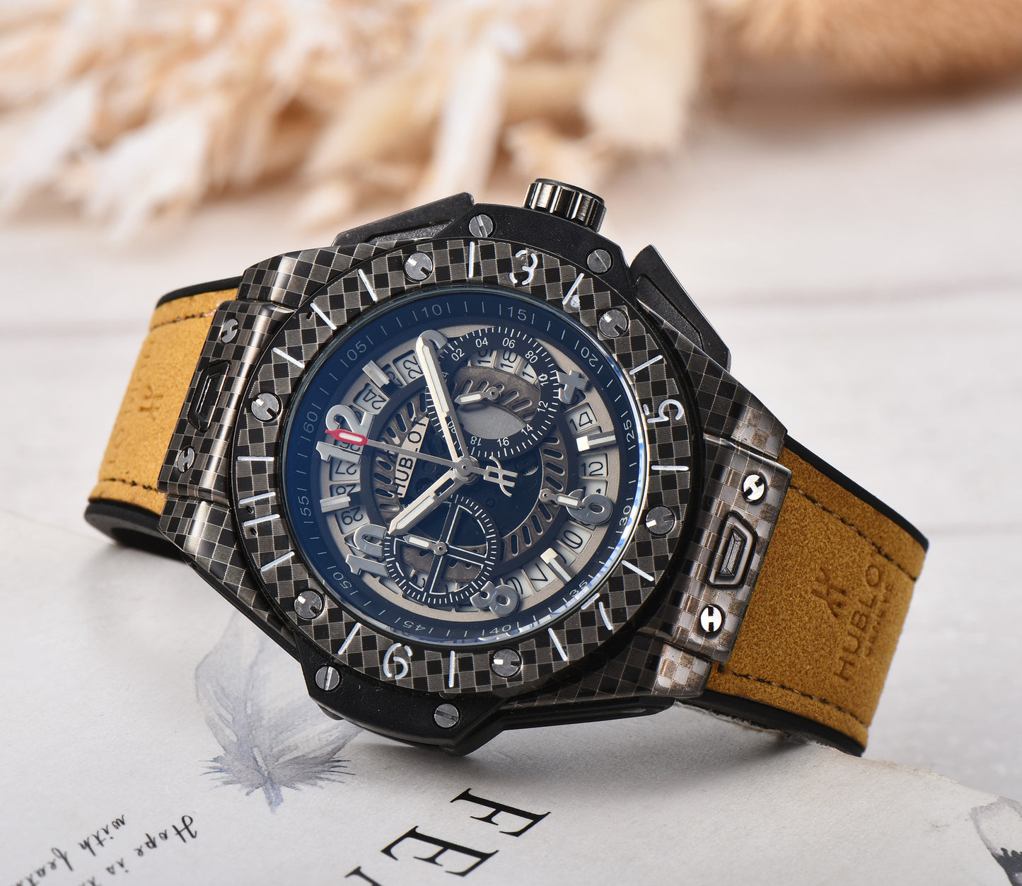 2019 Swiss Men's Quartz Watch with Silicone Strap