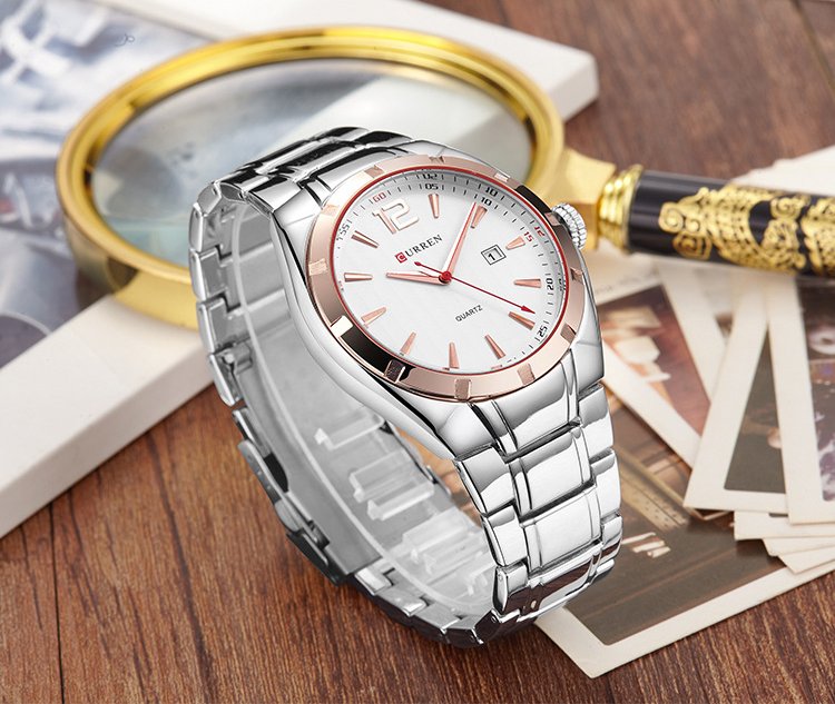 CURREN Waterproof Quartz Men's Watch with Calendar