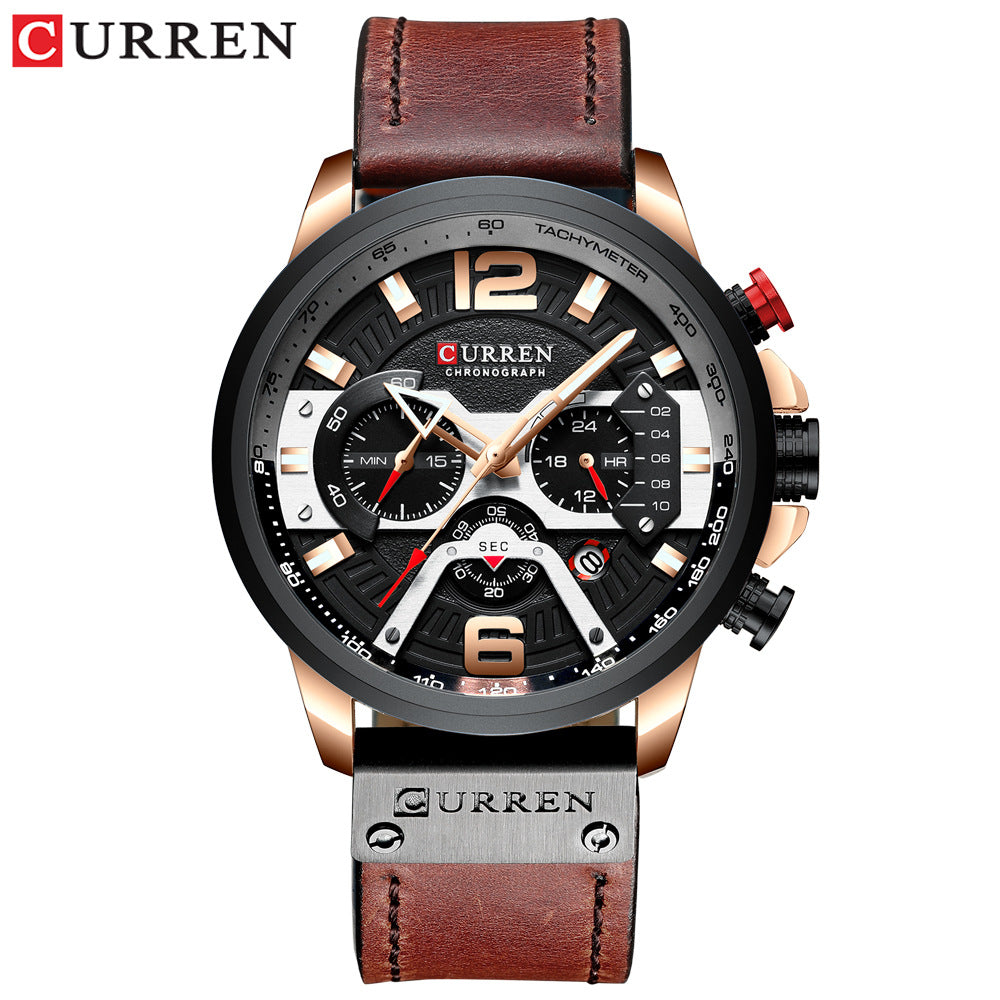 Lige Men's Multifunctional Sports Quartz Watch