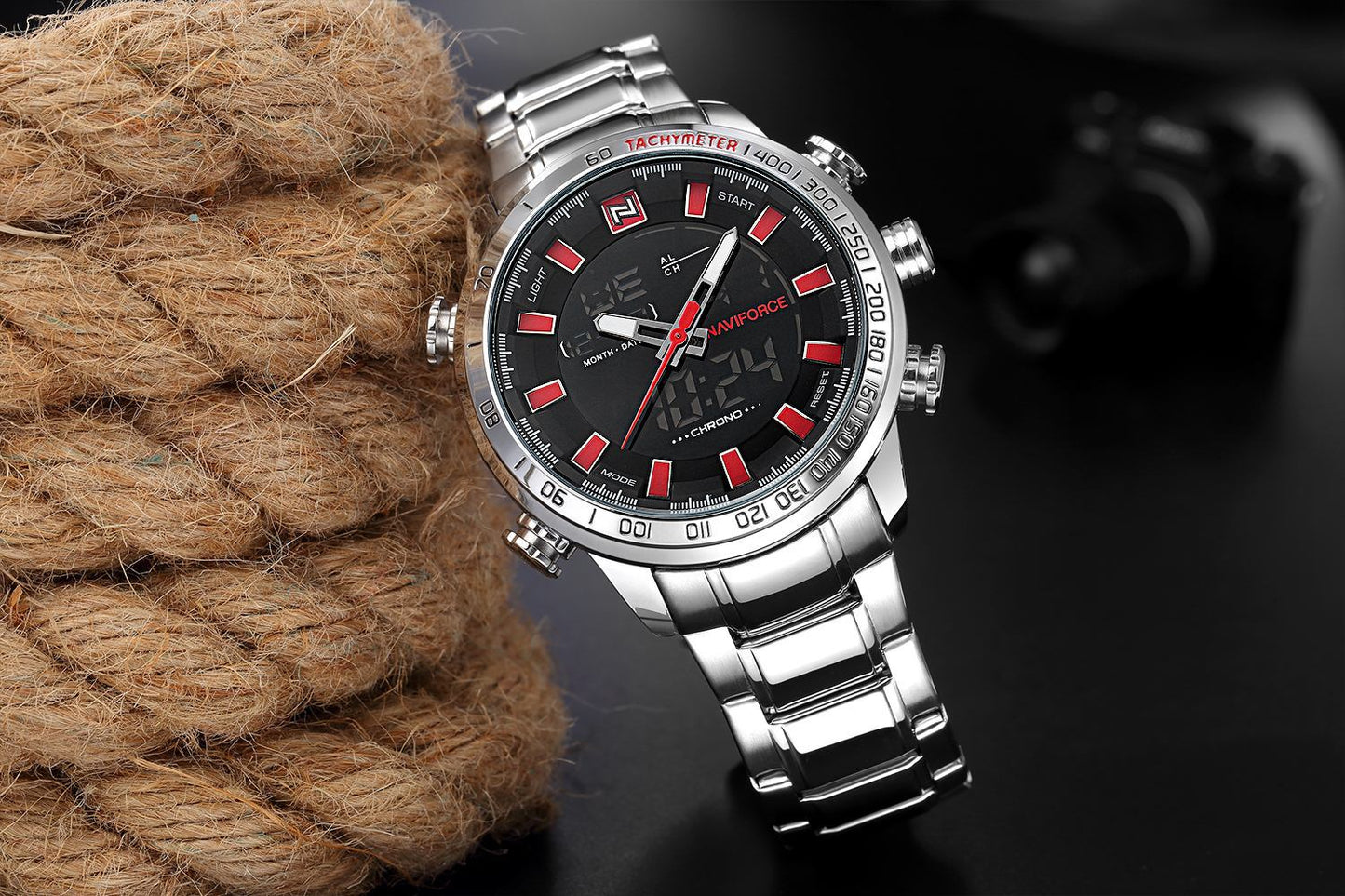 NAVIFORCE 9093 Quartz Men's Watch - Multifunctional Design