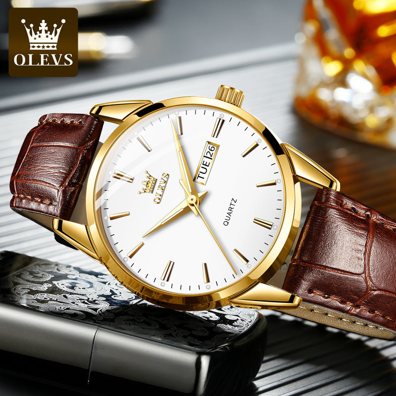 Oli Shi Men's Quartz Watch - Waterproof Business Style