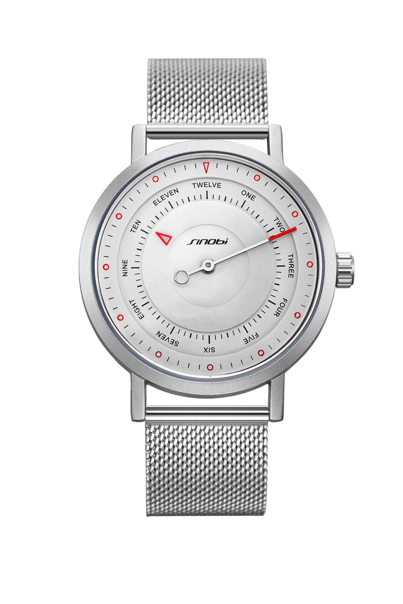 Men's Quartz Watch with Mesh Band