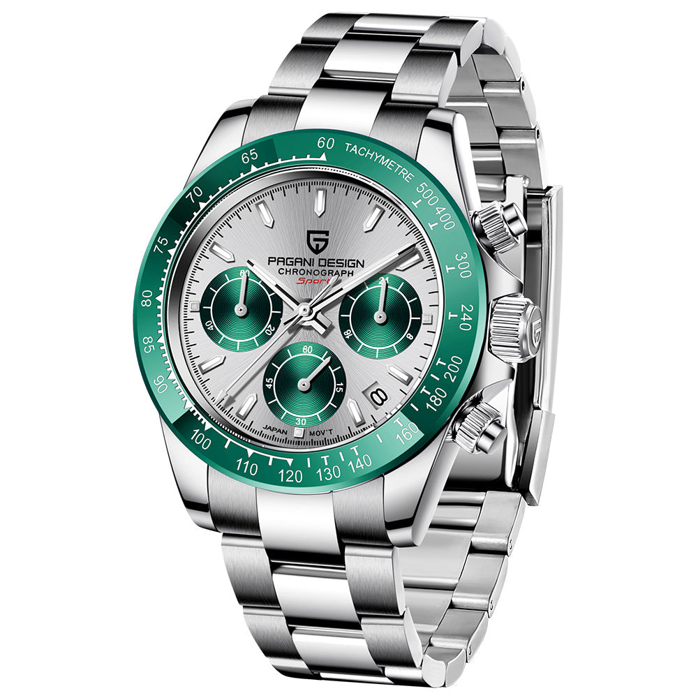 PAGANI Men's Multifunction Waterproof Quartz Watch 1644