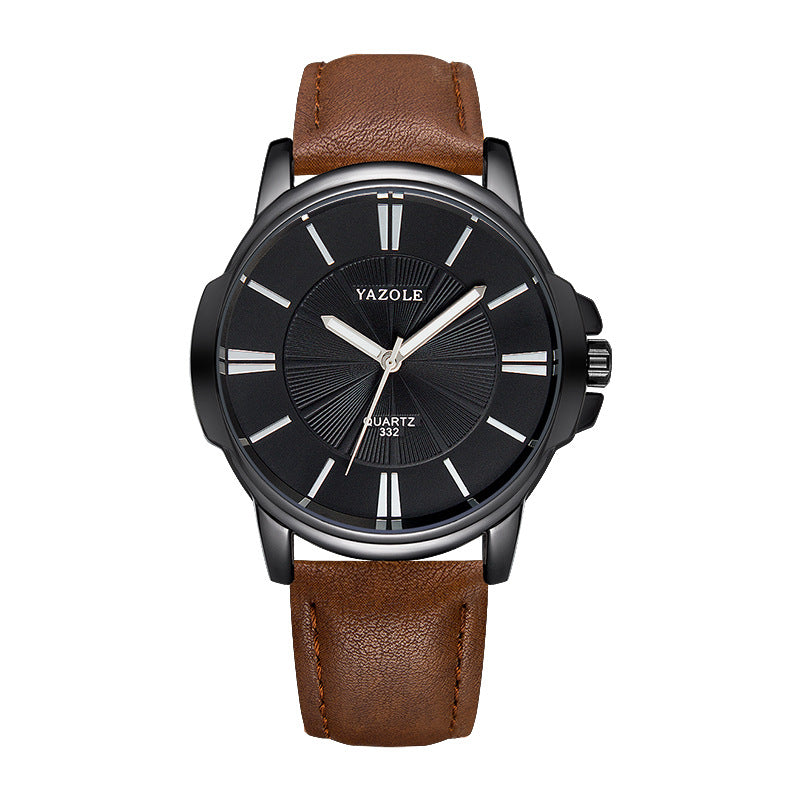 Men's Waterproof Quartz Watch with Luminous Feature