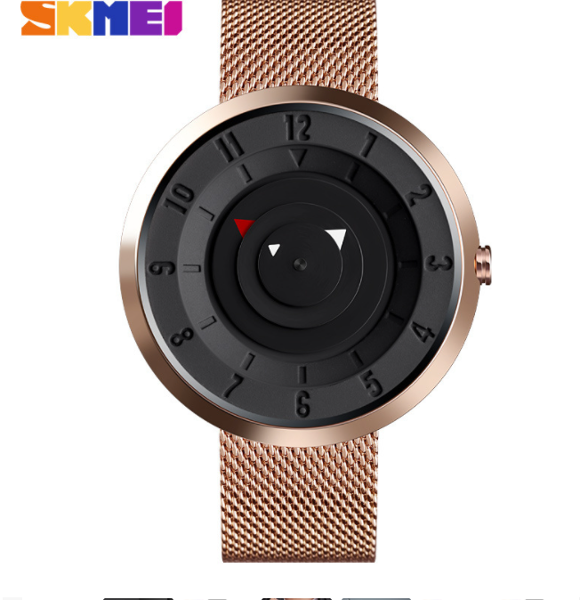 Men's Minimalist Quartz Watch with Creative Design