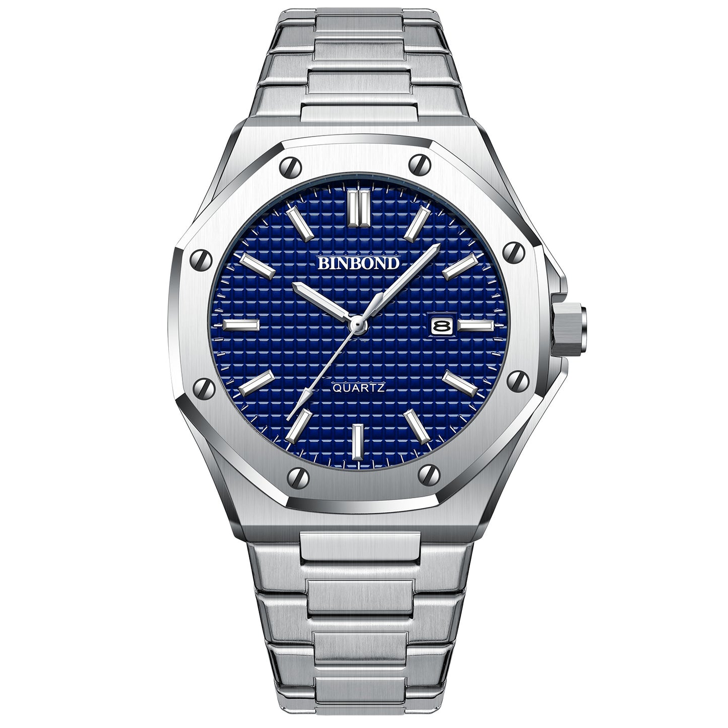 BINBOND Men's Multifunctional Quartz Steel Watch