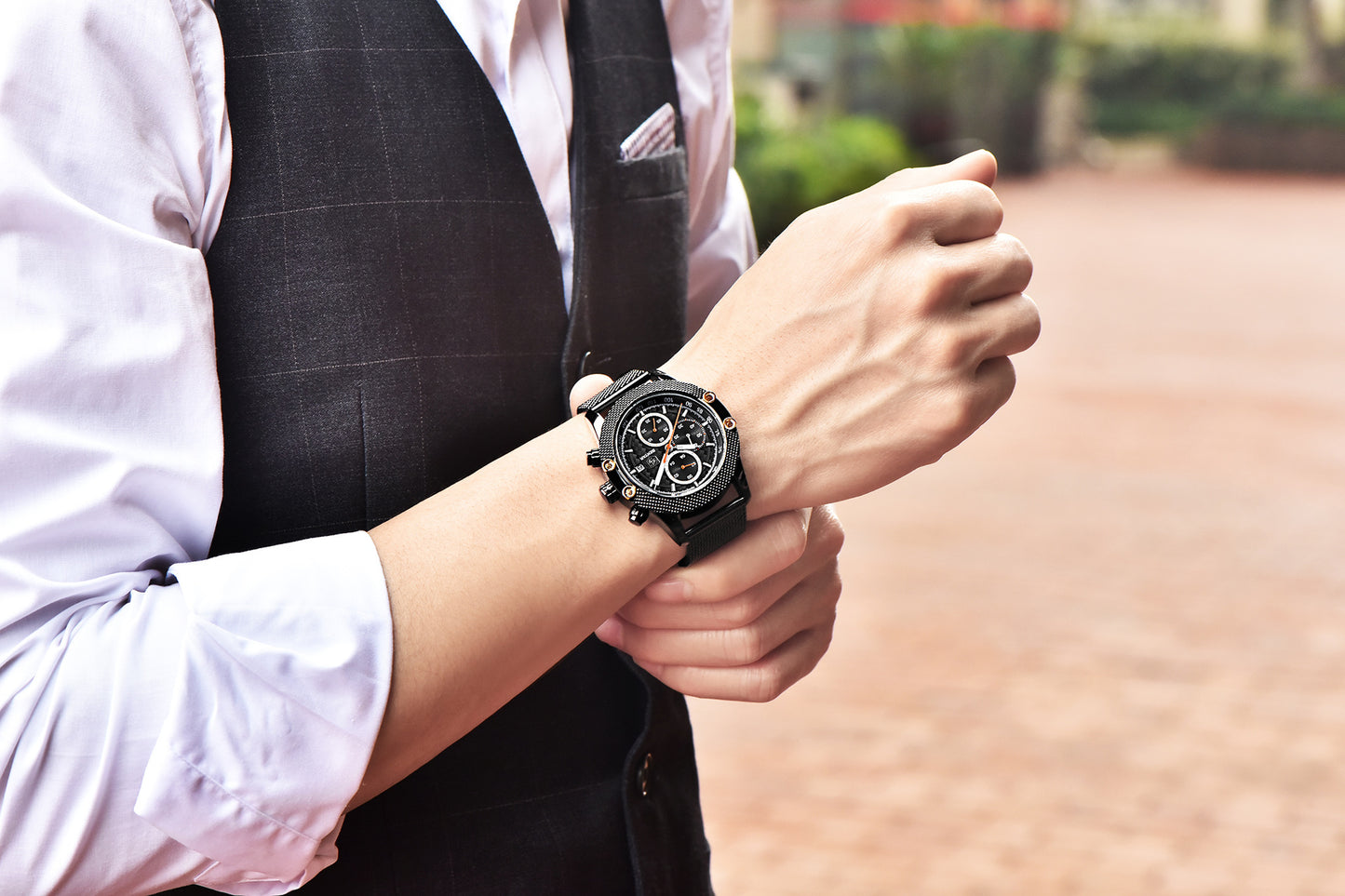Benyar Men's Quartz Multifunctional Watch BY-5109