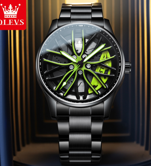 Men's Fashion Hollowed-out Luminous Waterproof Quartz Watch