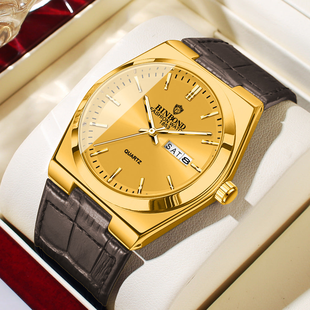 Men's Slim Quartz Business Watch