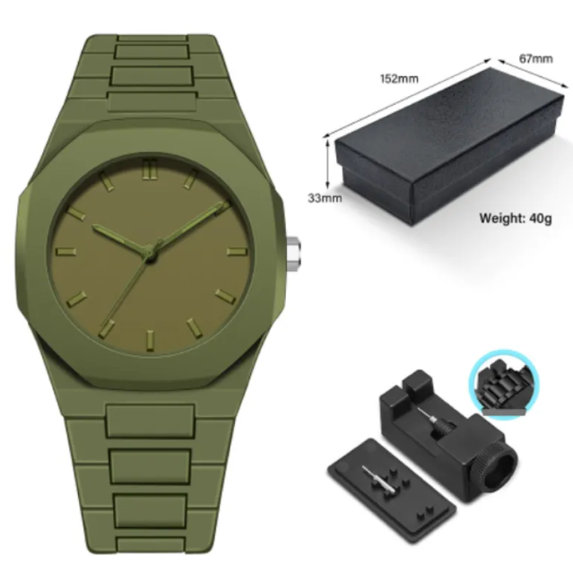 Men's Retro Arabic Digital Quartz Watch