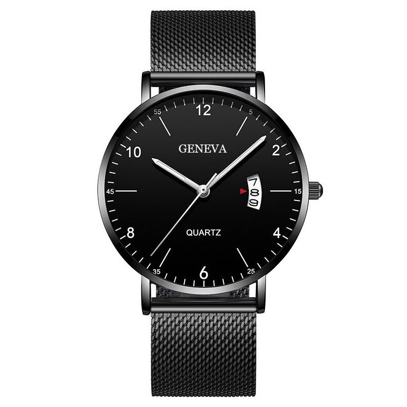 Men's Business Minimalist Quartz Calendar Watch