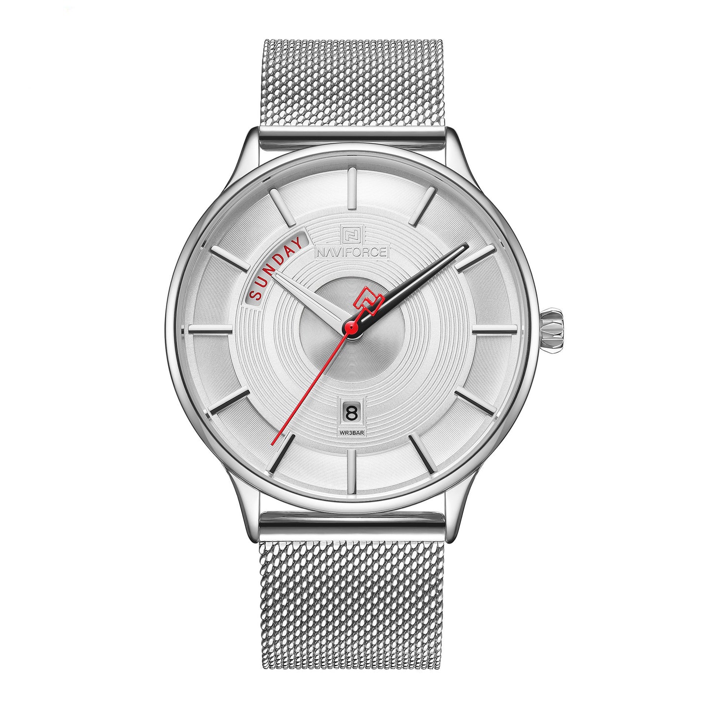 Men's Fashion Quartz Watch with Stainless Steel Band