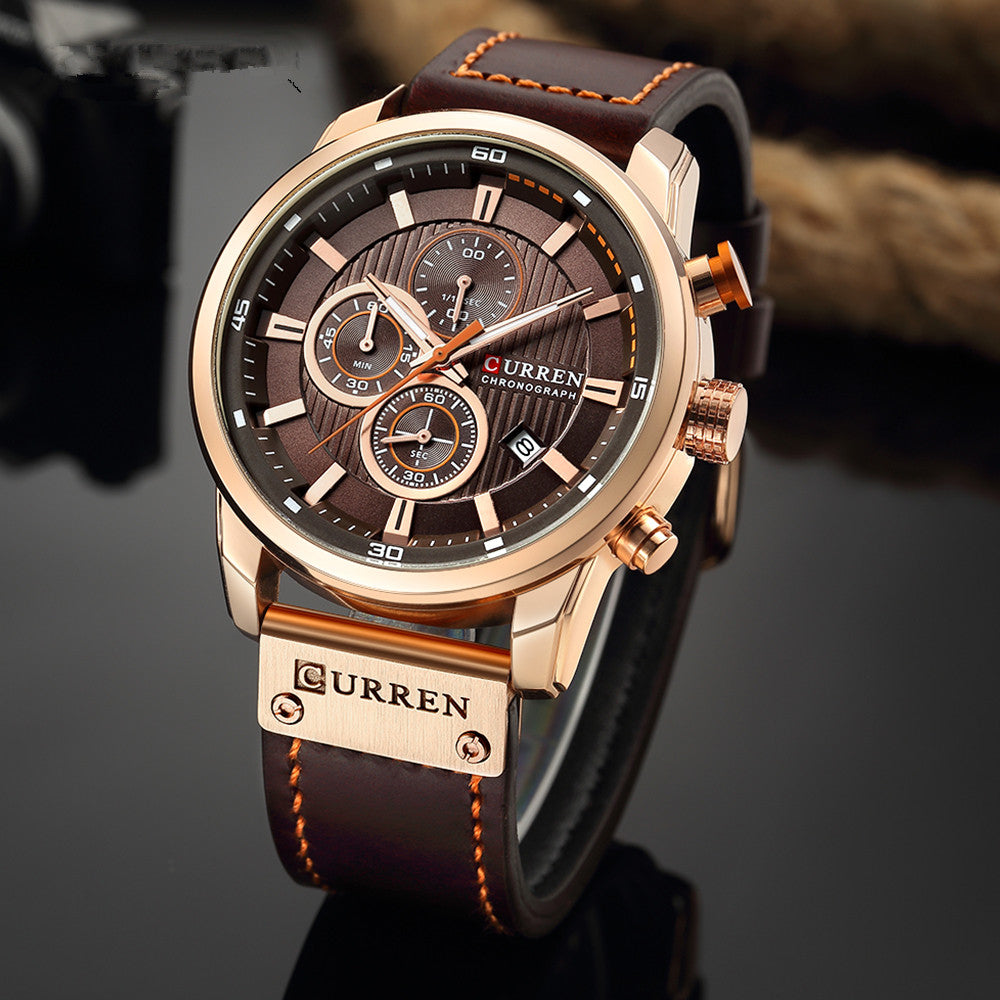 CURREN Men's Multifunctional Quartz Sports Watch