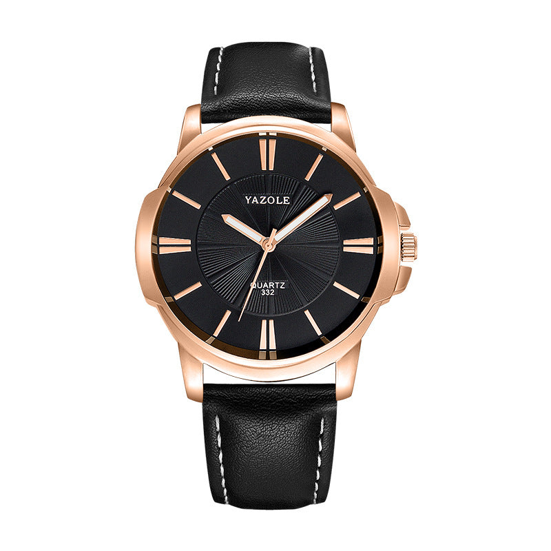 Men's Waterproof Quartz Watch with Luminous Feature