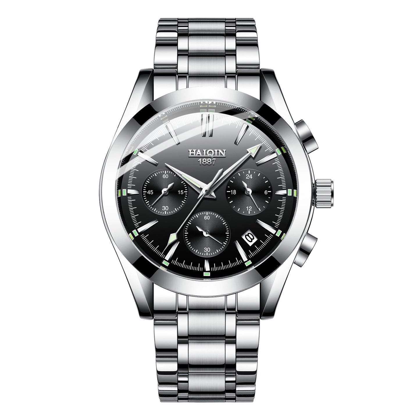 Haqin Men's Multifunctional Waterproof Quartz Watch