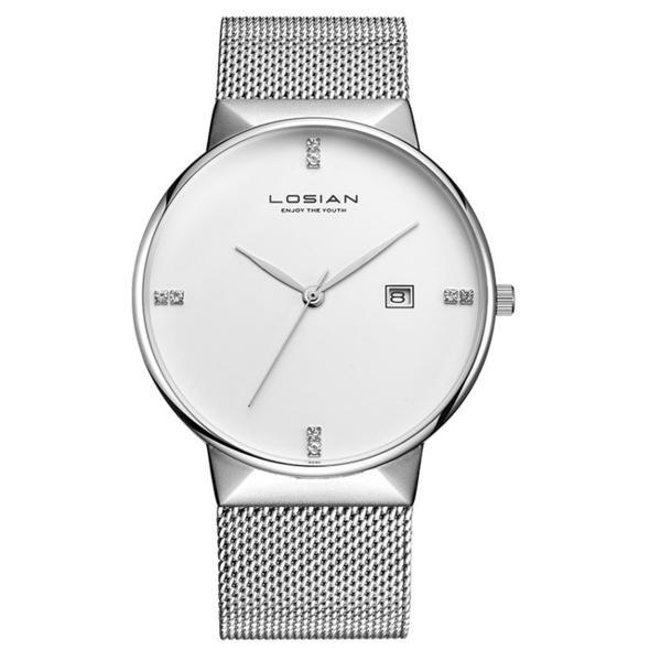Men's Quartz Watch with Steel Band for Students