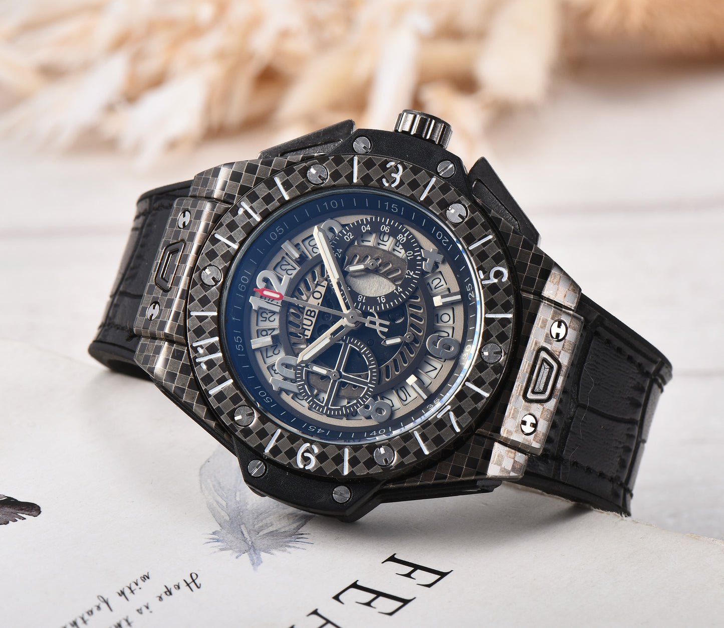 2019 Swiss Men's Quartz Watch with Silicone Strap