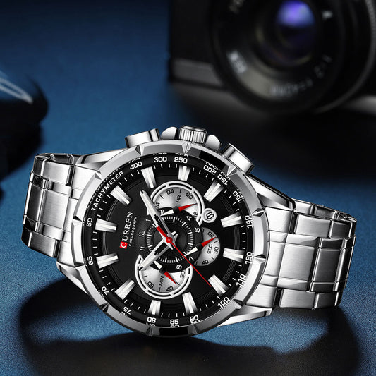 Curren 8363 Men's Multifunctional Waterproof Quartz Watch
