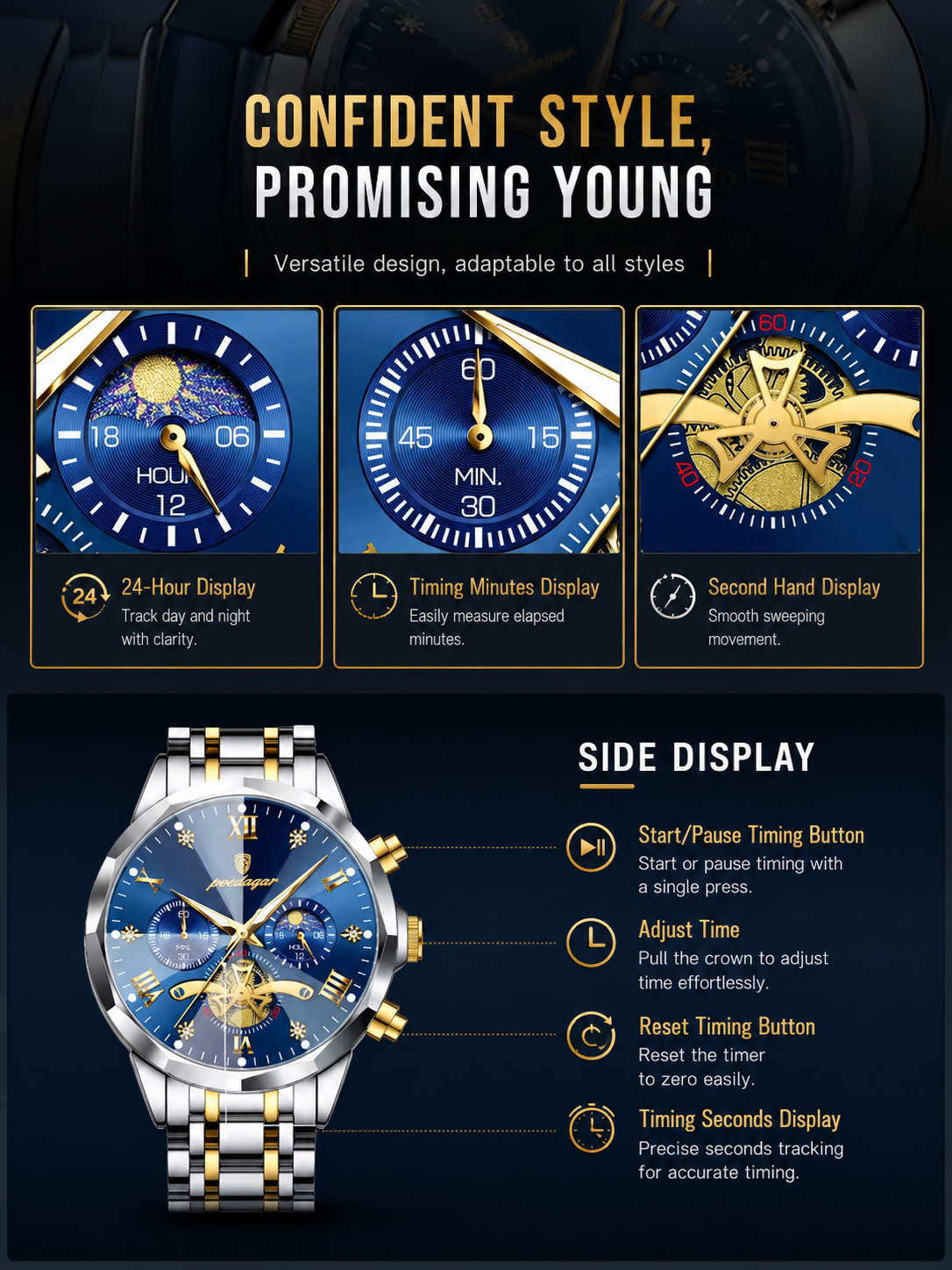 Multifunctional Luminous Men's Quartz Watch