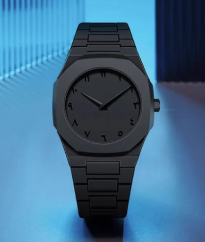 Men's Retro Arabic Digital Quartz Watch