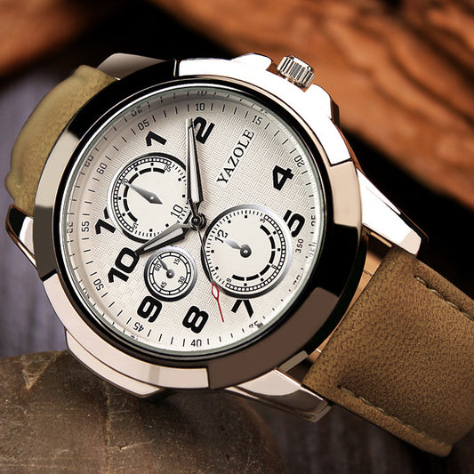 Men's Sports Quartz Watch with Creative Design