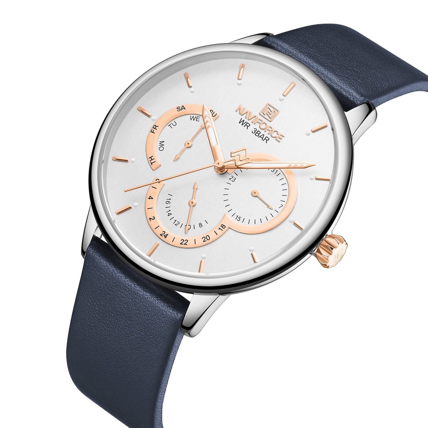 Waterproof Quartz Men's Watch with Calendar Function