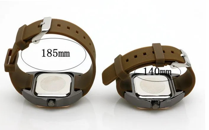Square Men's Roman Scale Quartz Watch