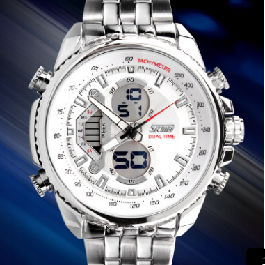 Stylish Men's Business Steel Watch with Multifunctional Quartz