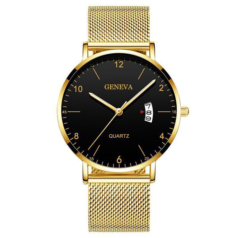 Men's Business Minimalist Quartz Calendar Watch