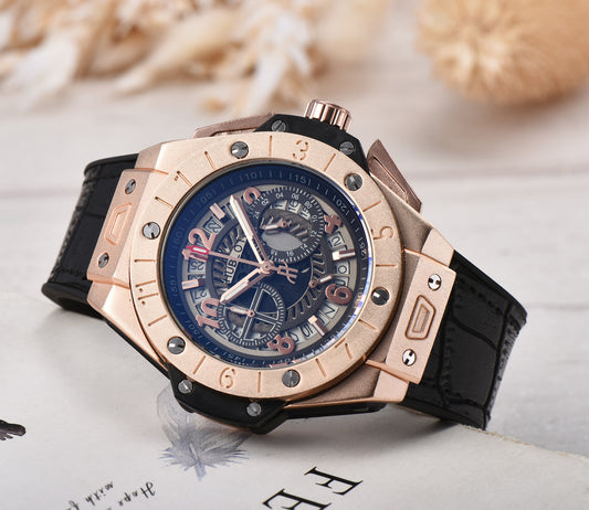 Swiss Men's Quartz Watch with Silicone Strap