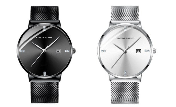 Men's Quartz Watch with Steel Band for Students