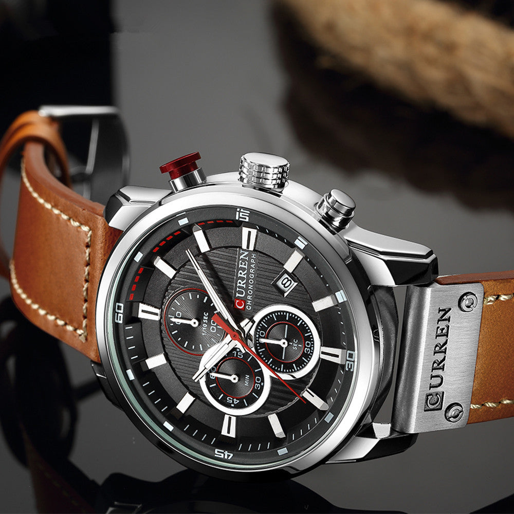 CURREN Men's Multifunctional Quartz Sports Watch