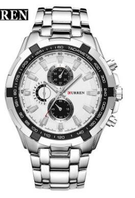 CURREN Men's Business Watch, Stainless Steel Quartz