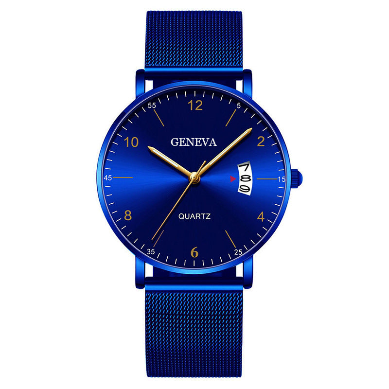 Men's Business Minimalist Quartz Calendar Watch