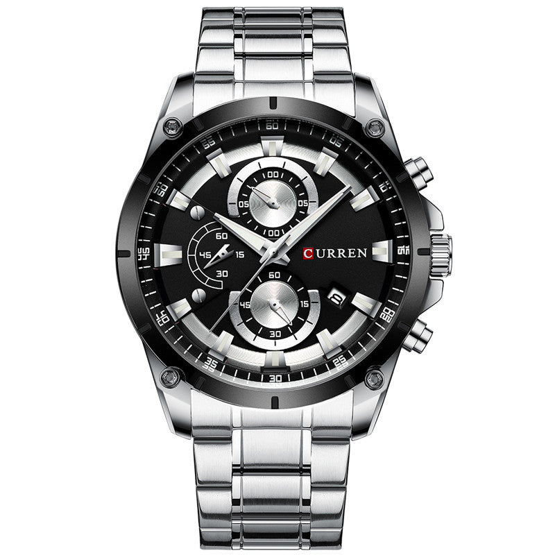 CURREN 8360 Men's Waterproof Quartz Watch with Calendar