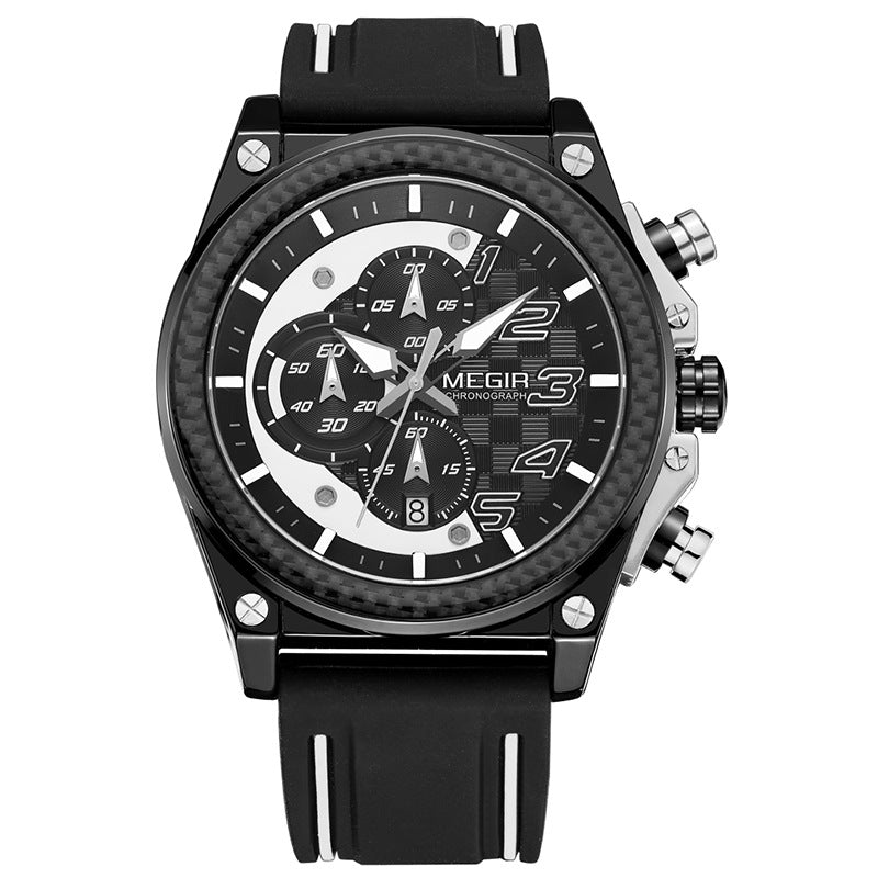 MEGIR Men's Sports Quartz Watch with Calendar Function