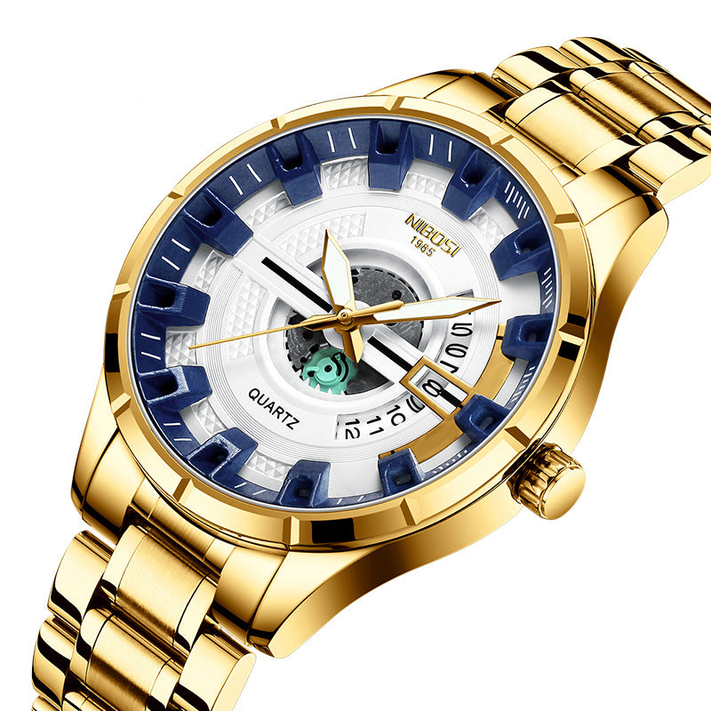 Nibosi Men's Multifunctional Quartz Watch - Waterproof