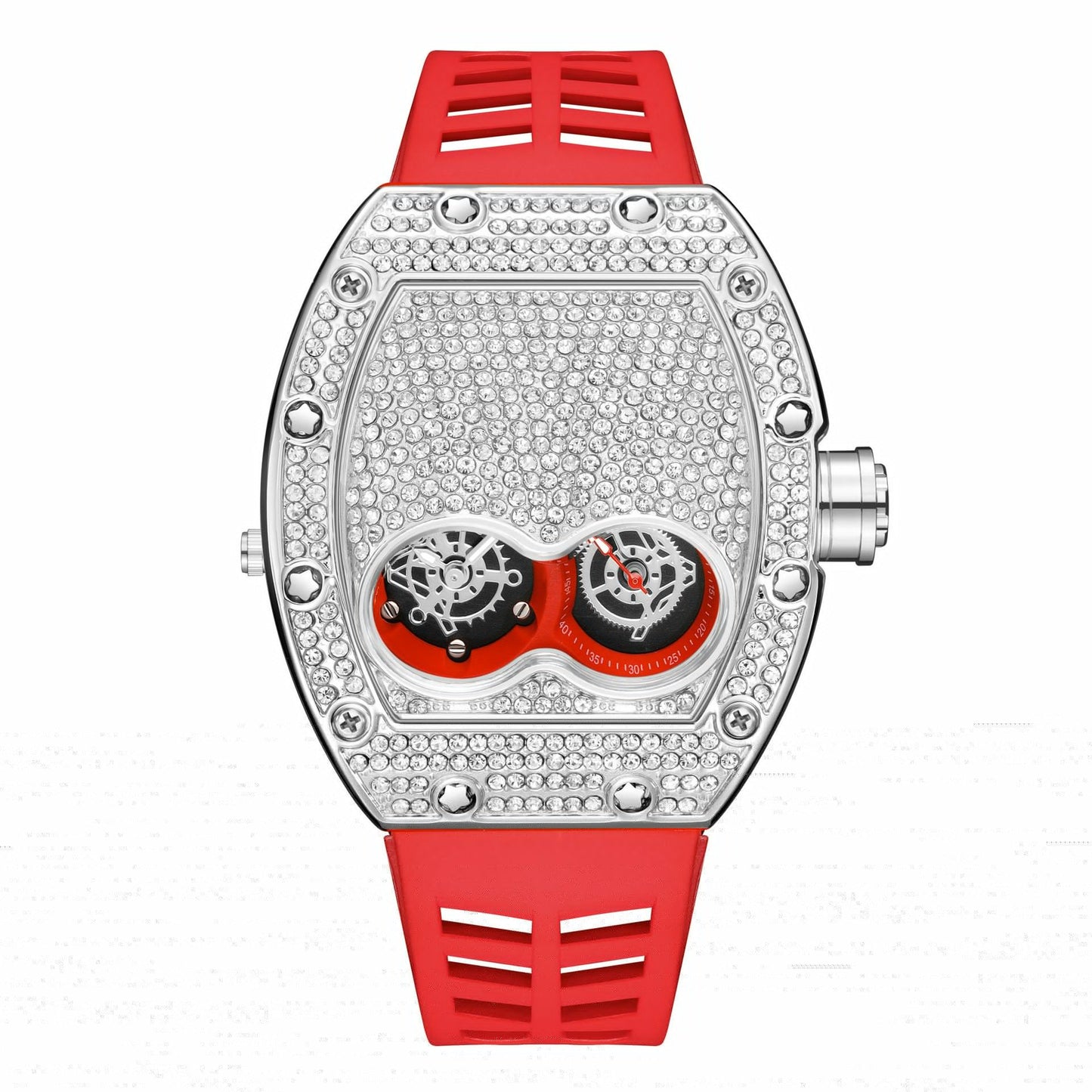 Fashion Diamond Men's Quartz Watch with Unique Style