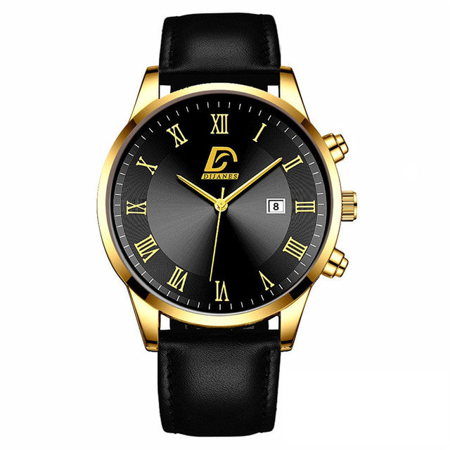 Men's Mesh Band Calendar Quartz Watch