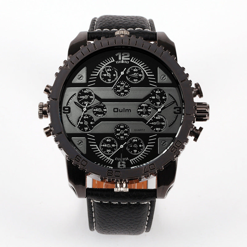 OULM Men's Quartz Watch with Leather Band (Wholesale)