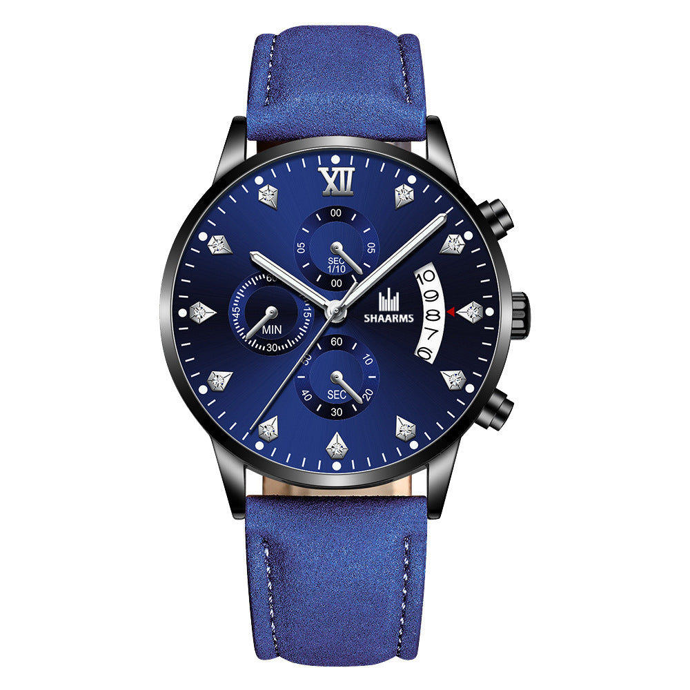 Men's Quartz Watch with Rhinestone Inlay (Wholesale)