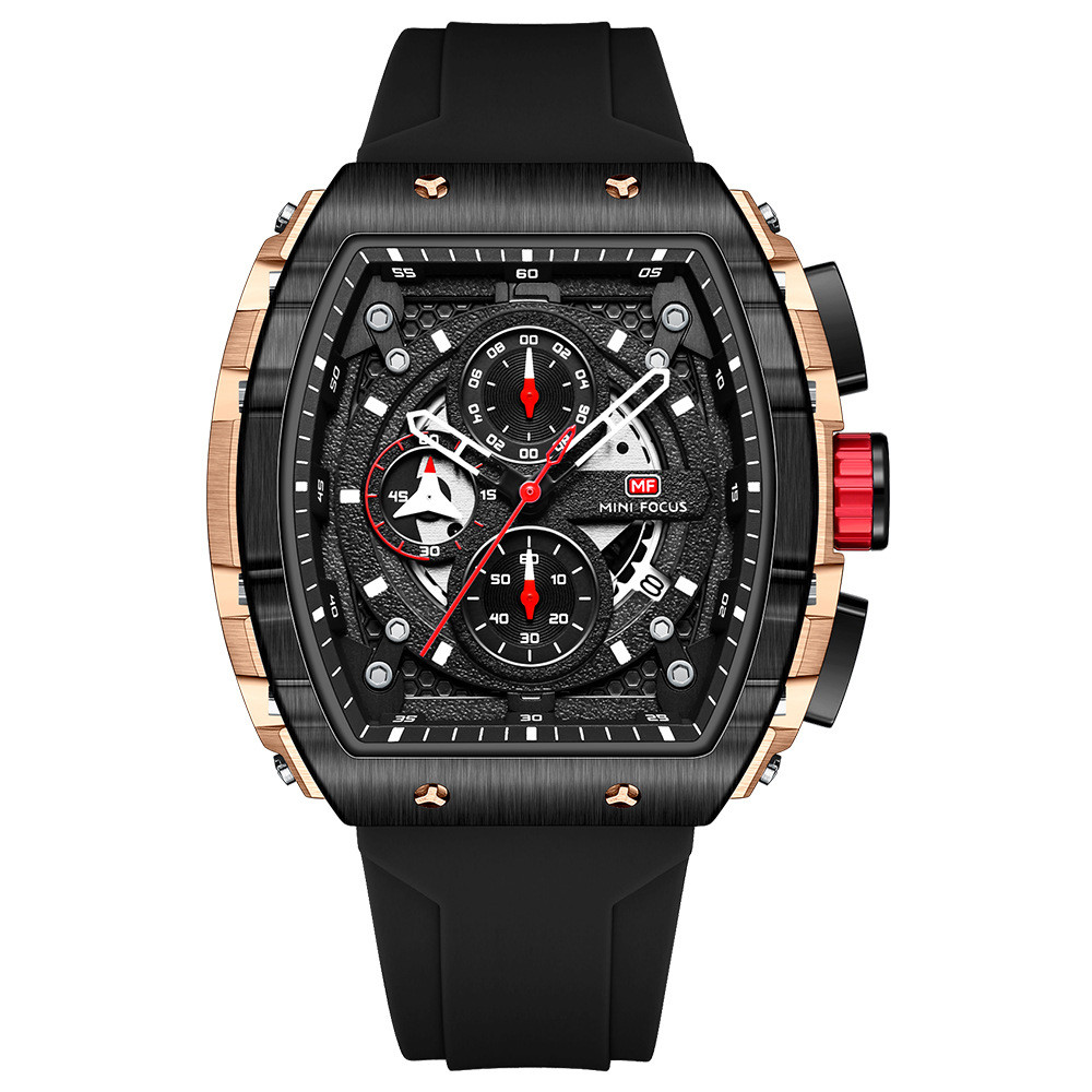 Outdoor Tonneau Sports Men's Quartz Watch