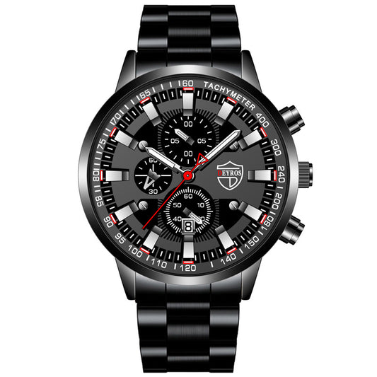 DEYROS Men's Fashion Quartz Watch with Calendar